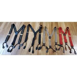 Lot Of 4 Button Suspenders Multicolor CAS Germany Pelican USA